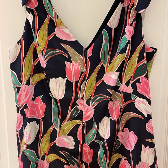 Navy and pink tulip dress - Picture 2 of 5